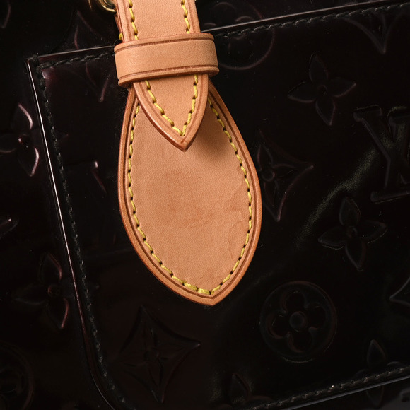 Louis Vuitton Vernis Pinkwood Monogram Handbag Amaranth - Picture 7 of 12